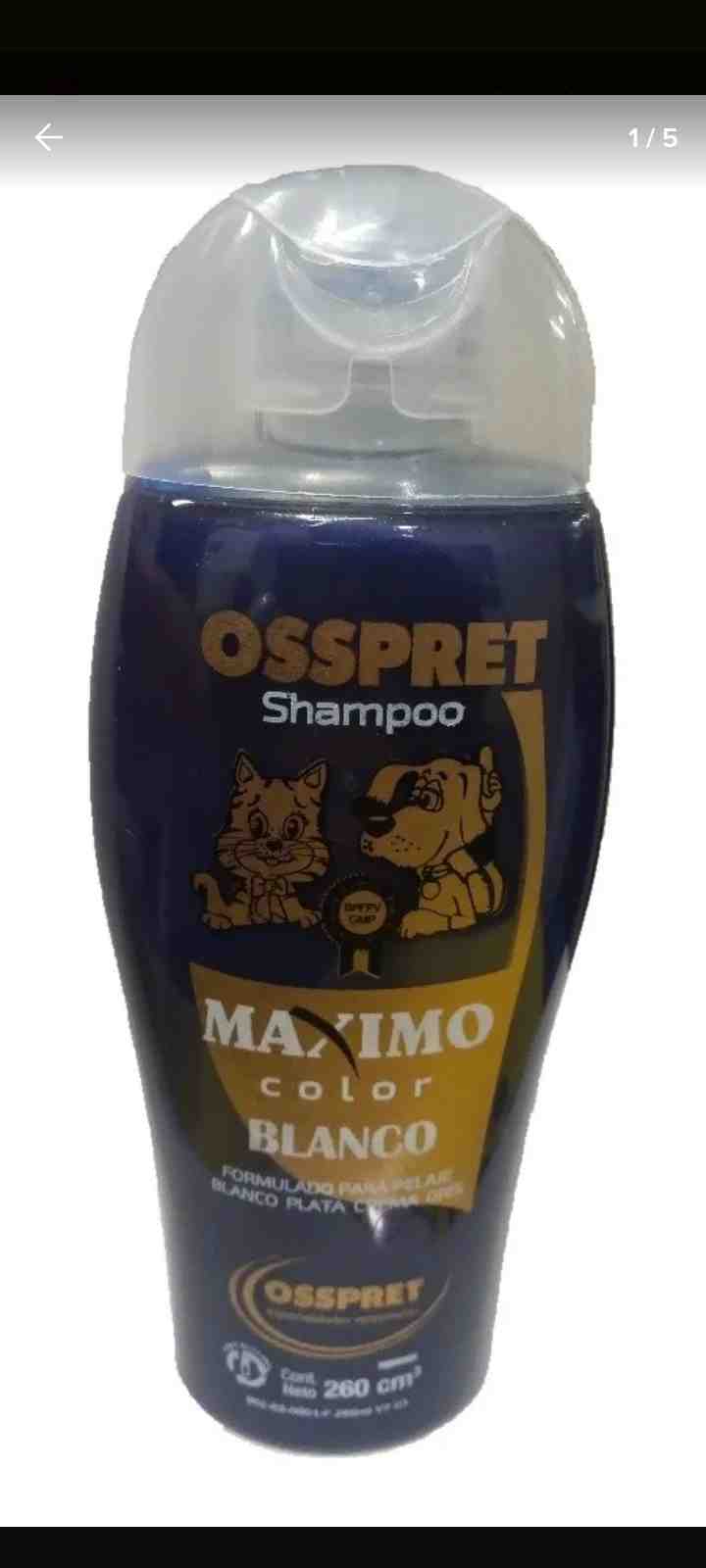 SHAMPOO OSSPRET (  PELO BLANCO) X 250 CM